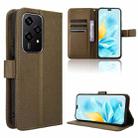 For Honor 200 Lite Global Diamond Texture Leather Phone Case(Brown) - 1