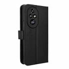 For Honor 200 Pro 5G Diamond Texture Leather Phone Case(Black) - 3