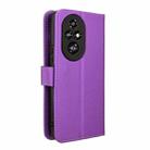 For Honor 200 Pro 5G Diamond Texture Leather Phone Case(Purple) - 3