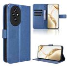 For Honor 200 5G Diamond Texture Leather Phone Case(Blue) - 1