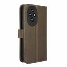 For Honor 200 5G Diamond Texture Leather Phone Case(Brown) - 3