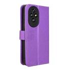 For Honor 200 5G Diamond Texture Leather Phone Case(Purple) - 3