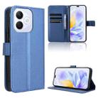 For Honor X60i 5G Diamond Texture Leather Phone Case(Blue) - 1