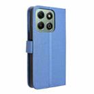 For Honor X6b 4G Diamond Texture Leather Phone Case(Blue) - 3