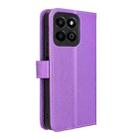 For Honor Play 60 Plus Diamond Texture Leather Phone Case(Purple) - 3