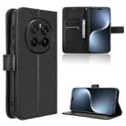 For Honor Magic7 Pro Diamond Texture Leather Phone Case(Black) - 1