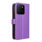 For Honor X5b 4G Diamond Texture Leather Phone Case(Purple) - 3