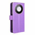 For Honor X60 5G / X9C Smart Diamond Texture Leather Phone Case(Purple) - 3