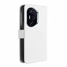 For Honor 300 Pro 5G / 300 Ultra 5G Diamond Texture Leather Phone Case(White) - 3