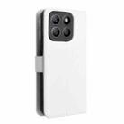For Honor X8c 4G Diamond Texture Leather Phone Case(White) - 3