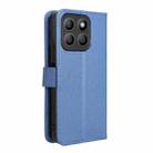 For Honor X8c 4G Diamond Texture Leather Phone Case(Blue) - 3