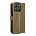 For Honor X8c 4G Diamond Texture Leather Phone Case(Brown) - 3