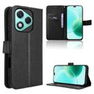 For Honor 400 Lite Diamond Texture Leather Phone Case(Black) - 1