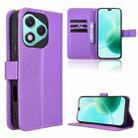 For Honor 400 Lite Diamond Texture Leather Phone Case(Purple) - 1