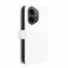 For Honor 400 Diamond Texture Leather Phone Case(White) - 3