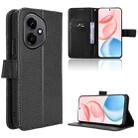 For Honor 400 Diamond Texture Leather Phone Case(Black) - 1