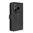For Honor Power 5G Diamond Texture Leather Phone Case(Black) - 3
