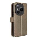 For Honor Power 5G Diamond Texture Leather Phone Case(Brown) - 3