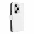 For Honor 400 Pro Global 160.8mm Diamond Texture Leather Phone Case(White) - 3