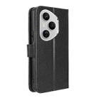 For Honor 400 Pro Global 160.8mm Diamond Texture Leather Phone Case(Black) - 3