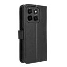 For Honor X6c 4G Diamond Texture Leather Phone Case(Black) - 3