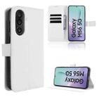For Samsung Galaxy M56 5G Diamond Texture Leather Phone Case(White) - 1