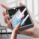 For Samsung Galaxy Z Flip6 GKK Integrated Ultra-thin Large Window PC Phone Case(Transparent) - 3