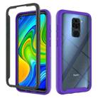 For Xiaomi Redmi Note 9 Starry Sky Solid Color Series Shockproof PC + TPU Protective Case (Purple) - 1