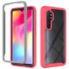 For Xiaomi Note 10 Lite Starry Sky Solid Color Series Shockproof PC + TPU Protective Case(Red) - 1