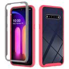 For LG V60 ThinQ Starry Sky Solid Color Series Shockproof PC + TPU Protective Case(Red) - 1
