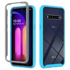 For LG V60 ThinQ Starry Sky Solid Color Series Shockproof PC + TPU Protective Case (Baby Blue) - 1