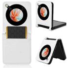 For ZTE nubia Flip / Libero Flip Diamond Texture Leather Phone Case(White) - 1