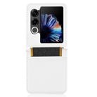 For ZTE nubia Flip2 Diamond Texture Leather Phone Case(White) - 3