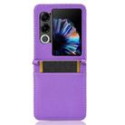For ZTE nubia Flip2 Diamond Texture Leather Phone Case(Purple) - 3