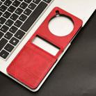 For ZTE nubia Flip / Libero Flip Retro Texture Leather Phone Case(Red) - 2