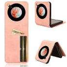 For ZTE nubia Flip / Libero Flip Skin Feel Card Slot Leather Phone Case(Pink) - 1