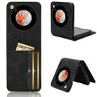 For ZTE nubia Flip / Libero Flip Skin Feel Card Slot Leather Phone Case(Black) - 1