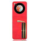 For ZTE nubia Flip / Libero Flip Skin Feel Card Slot Leather Phone Case(Red) - 3