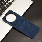 For ZTE nubia Flip / Libero Flip Skin Feel Card Slot Leather Phone Case(Blue) - 2