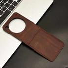 For ZTE nubia Flip / Libero Flip Skin Feel Card Slot Leather Phone Case(Brown) - 2