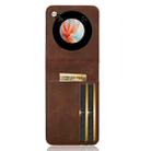 For ZTE nubia Flip / Libero Flip Skin Feel Card Slot Leather Phone Case(Brown) - 3