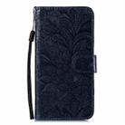 For Google Pixel 8 Lace Flower Embossing Flip Leather Phone Case(Dark Blue) - 2