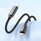 hoco U125 Benefit 1.2m Type-C to 8 Pin PD Fast Charging Data Cable with Display(Black) - 2