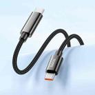 hoco U125 Benefit 1.2m 100W Type-C to Type-C Fast Charging Data Cable with Display(Black) - 2