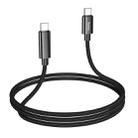 hoco U125 Benefit 1.2m 100W Type-C to Type-C Fast Charging Data Cable with Display(Black) - 3