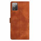 For Samsung Galaxy S20 FE Cherry Blossom Butterfly Skin Feel Embossed PU Phone Case(Brown) - 3
