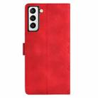 For Samsung Galaxy S22+ 5G Cherry Blossom Butterfly Skin Feel Embossed PU Phone Case(Red) - 3