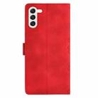 For Samsung Galaxy S23 5G Cherry Blossom Butterfly Skin Feel Embossed PU Phone Case(Red) - 3
