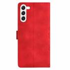 For Samsung Galaxy S24+ 5G Cherry Blossom Butterfly Skin Feel Embossed PU Phone Case(Red) - 3