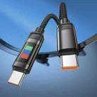 hoco U126 Lantern 1.2m 100W Type-C to Type-C Fast Charging Data Cable(Black) - 2